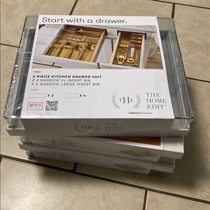(3 pack) 6 piece kitchen drawer edit, the home edit
